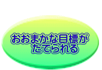 おおまかな目標が 　　たてられる